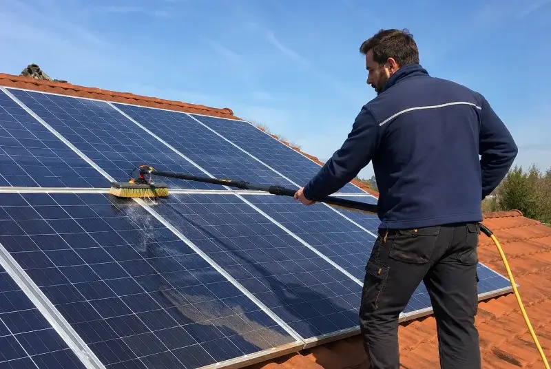 Nettoyage et entretien de panneaux solaires à Bedous